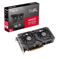 ASUS Видеокарта Radeon RX 7600 8 ГБ (DUAL-RX7600-O8G-EVO)