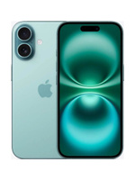 Apple Смартфон iPhone 16, eSIM+SIM 8/128 ГБ, Nano-SIM, зеленый