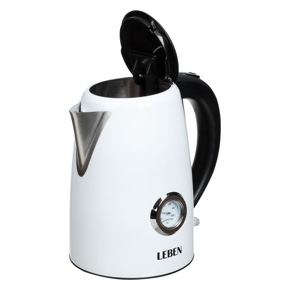 LEBEN - это современный, надежный и функциональный чайник, который станет отличным помощником в вашем доме или офисе.