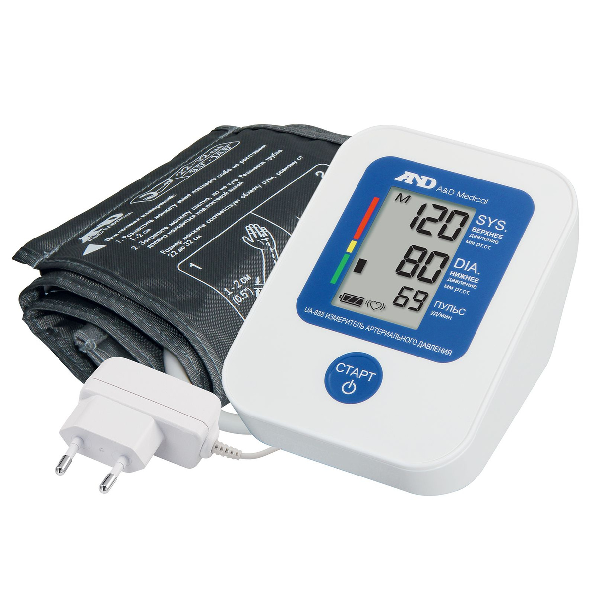 Тонометр автоматический A&D UА 888, манжета 22-32 см - купить с ...