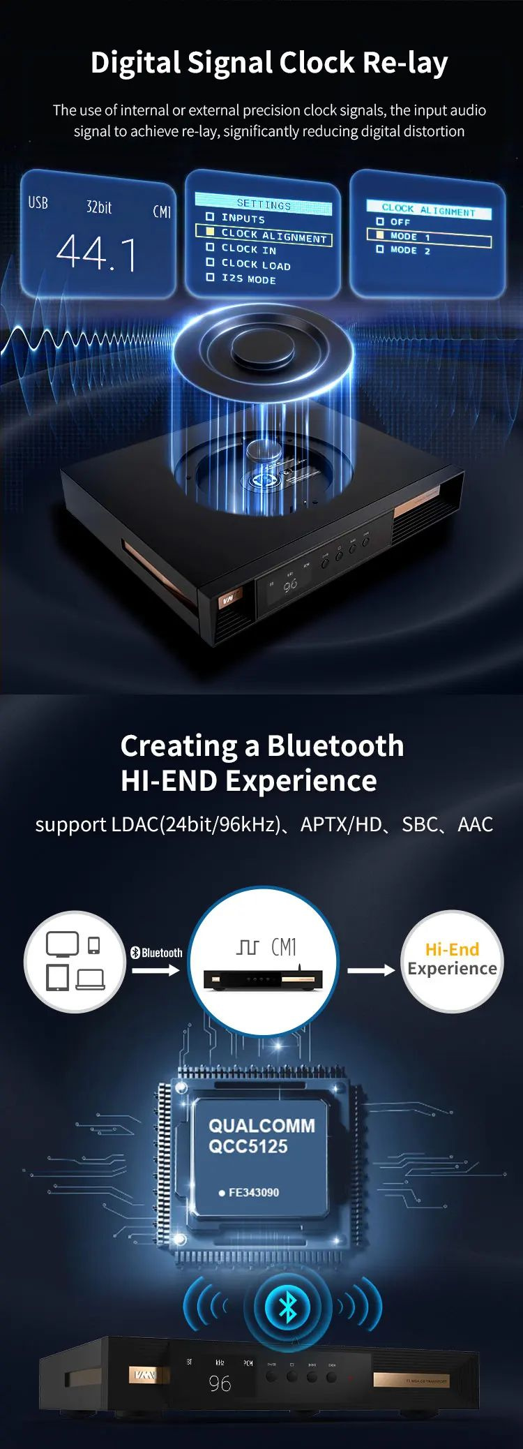 SMSL VMV T2 Привет-Res цифровой аудио CD-плеер MQA DSD512 HI-End ...