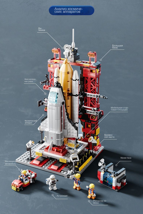 Lego Space Shuttle rocket puzzle OZON 1522816145