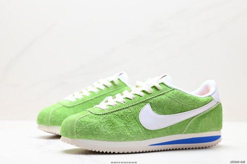 Nike cortez green white online