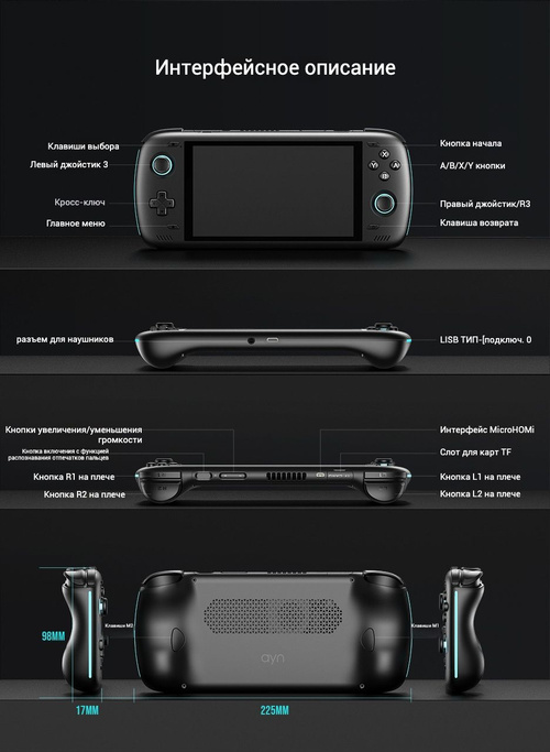 AYN Odin 2 мини-портативное портативное устройство Odin2 Mini