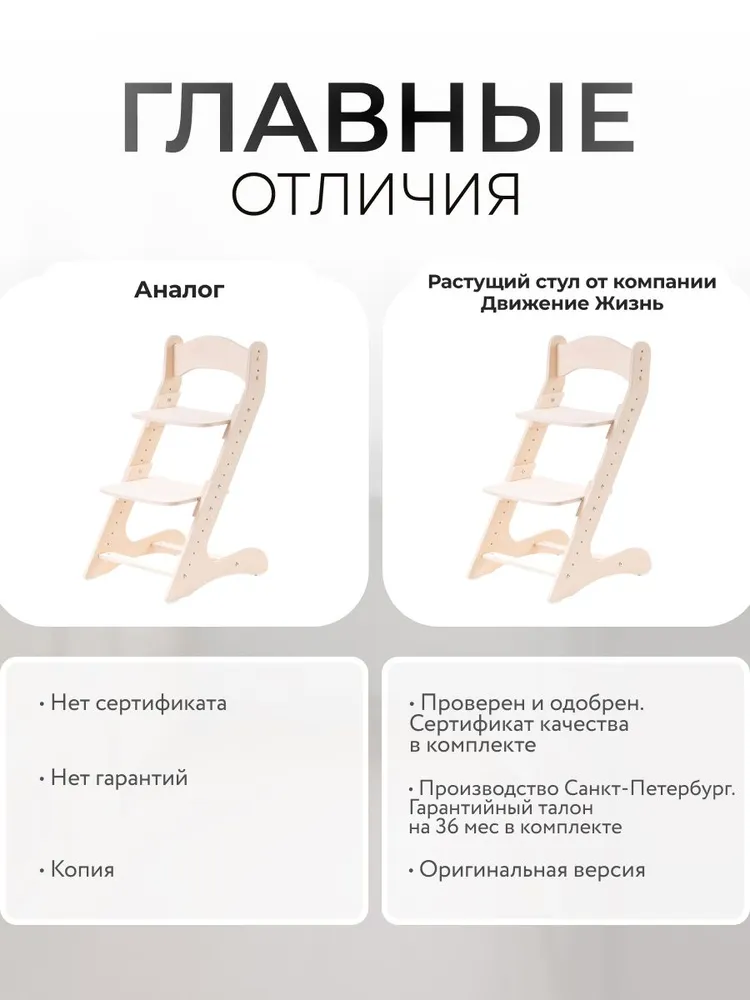 Растущий стул для детей. Стул для школьника. C подушками, ДВИЖЕНИЕ - ЖИЗНЬ, вариант, фото 2