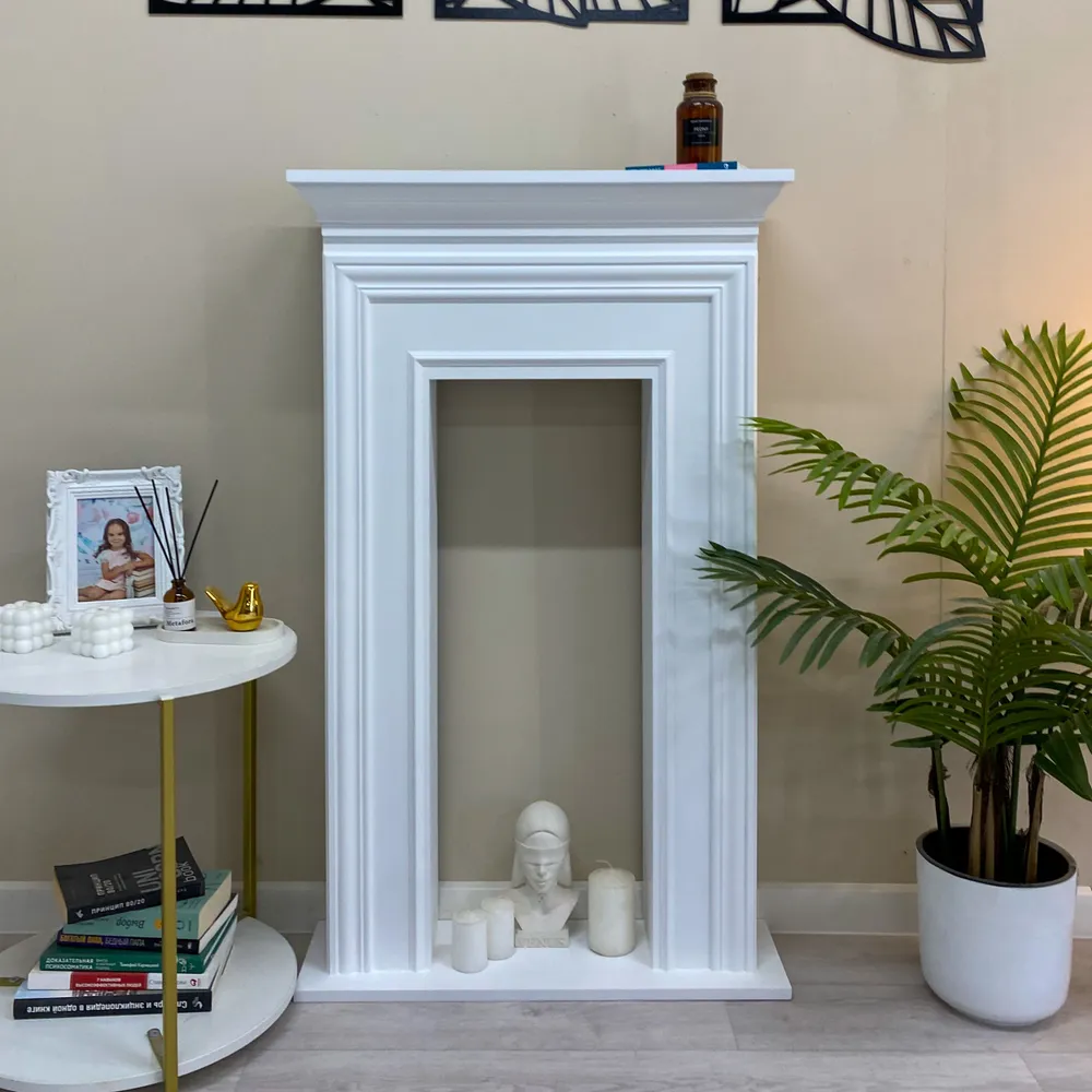 Kamin_decor_msk Декоративный камин Токио 115х140х30, голубой, 116x70x20, фото 3