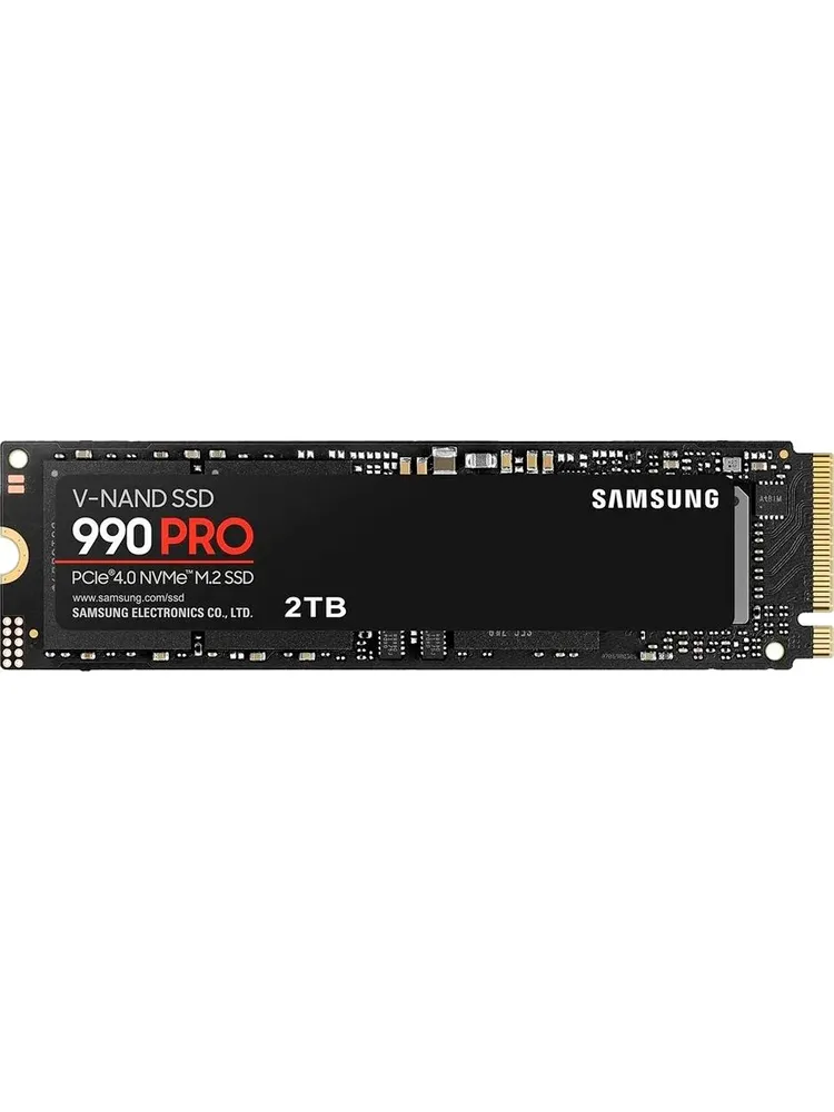 Samsung 2 ТБ Внутренний SSD-диск 990 PRO, M.2, PCI-E 4.0 8 Гбит/с (MZ-V9P2T0BW)