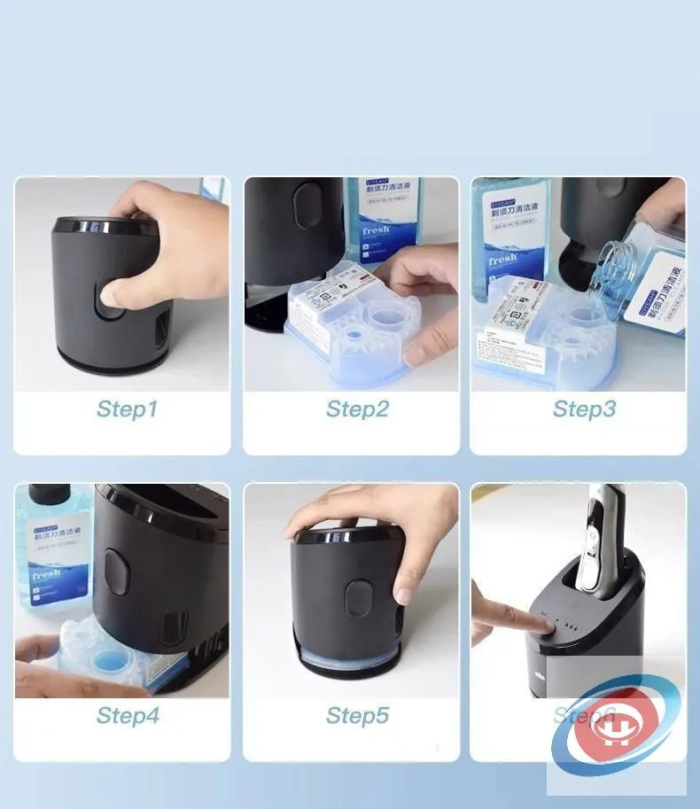 2 шт Жидкость для чистки бритвенных головок в картридж Braun Clean & Renew CCR (SmartCare) для всех серий станций очистки back