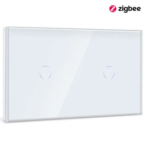 Сенсорный выключатель Zigbee 2 клавиши с Алисой белый H0