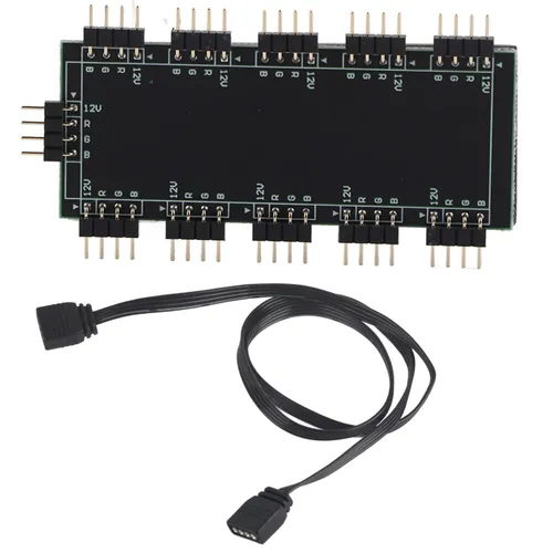 Контроллер RGB 10-канальный, разветвитель для материнской платы, синхронизация AURA Sync, кабель-удл