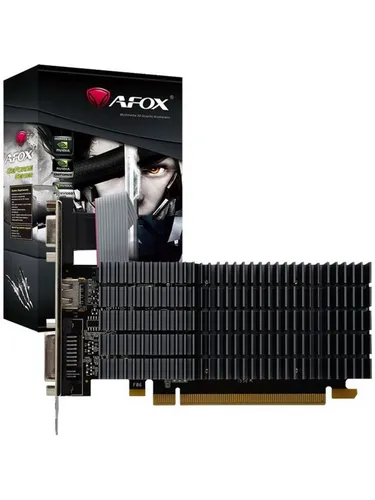 AFOX Видеокарта AFOX AF210-1024D2LG2 Видеокарта GEFORCE G210 1GB DDR2 64BIT DVI HDMI VGA LP HEATSINK