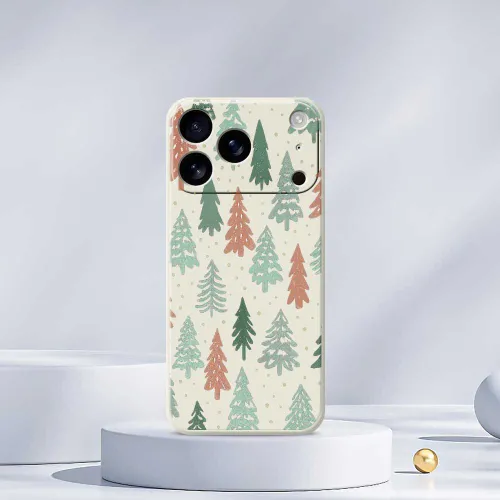 Мягкая оболочка из ТПУ в стиле лесного рождественского дерева, защищает телефон от царапин и подходи