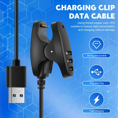 USB-зарядный кабель и подставка для зарядки смарт-часов Suunto 5 Traverse (черный)