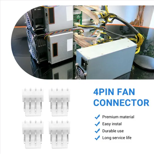 100 шт. разъемов KF2510 для ASIC-майнеров Antminer S9 Z9 Z15 L3+ DR3 T2T KF2510, 4-контактные, для A
