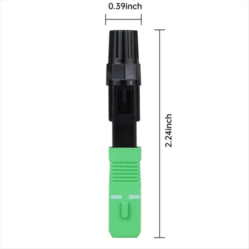 10 шт. быстроразъемных оптических соединителей SC APC (ABS) для холодного монтажа.