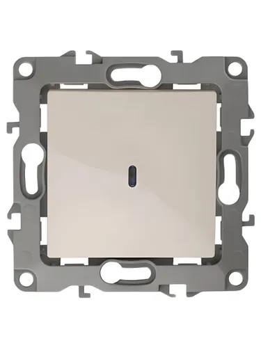 Выключатель с подсветкой 10АХ-250В IP20, слоновая кость IP20 Эра 12