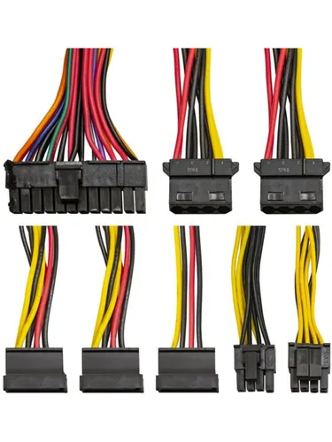 ExeGate EX292143RUS-PC Блок питания 650W AB650 (ATX, PC, 8cm fan, 24pin, (4+4)pin, PCI-E, 3xSATA, 2x