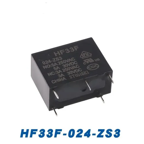 Реле HF33F-024-ZS3 5A SPDT (однополюсный на два направления) 5 контактов 5VDC