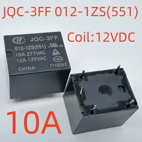 2pcs Реле JQC-3FF 012-1ZS551 5 контактов 10A