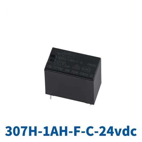 Реле мощности 307H-1AH-F-C 24VDC, 10A, 4-контактное, для бытовой техники и PCB