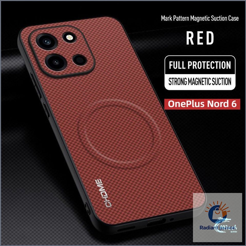 智能手机壳 用于 OnePlus Nord 6, 橡胶, 酒红色
