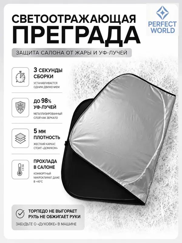 Шторкасолнцезащитная145смх80см,затемнение:100%