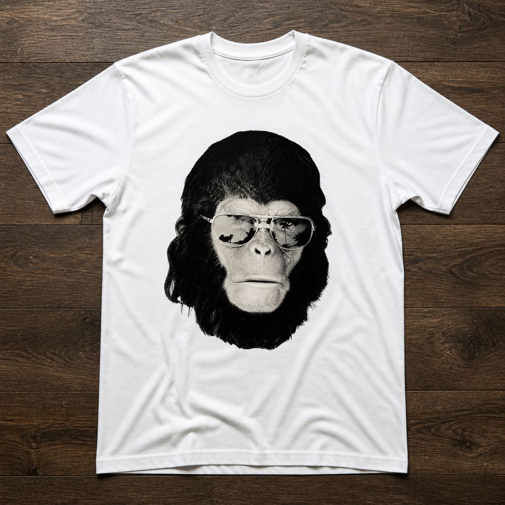 Футболка y2k Retro Planet of the Apes flat_lay