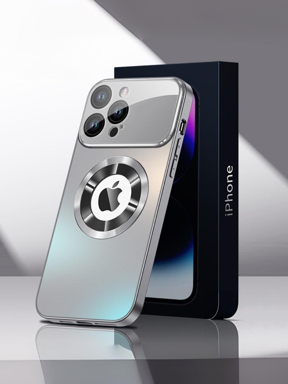 智能手机壳 用于 Apple iPhone 15 Plus, Apple iPhone 15 Pro Max, 硅胶, 金属灰色