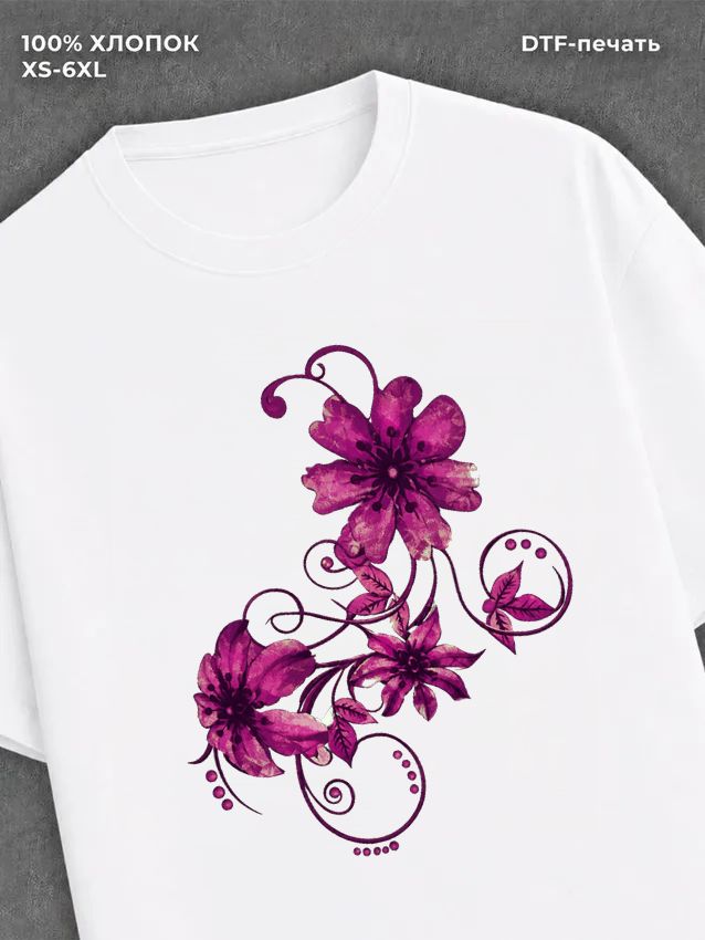 Футболка flowers