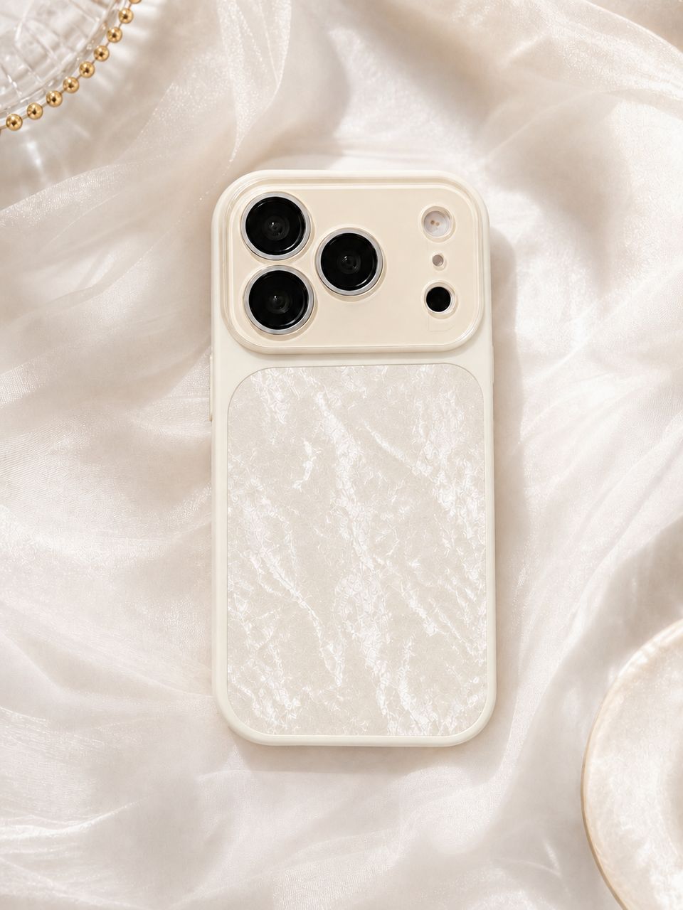 智能手机壳 用于 Apple iPhone 16 Pro Max, 塑料 , 白色