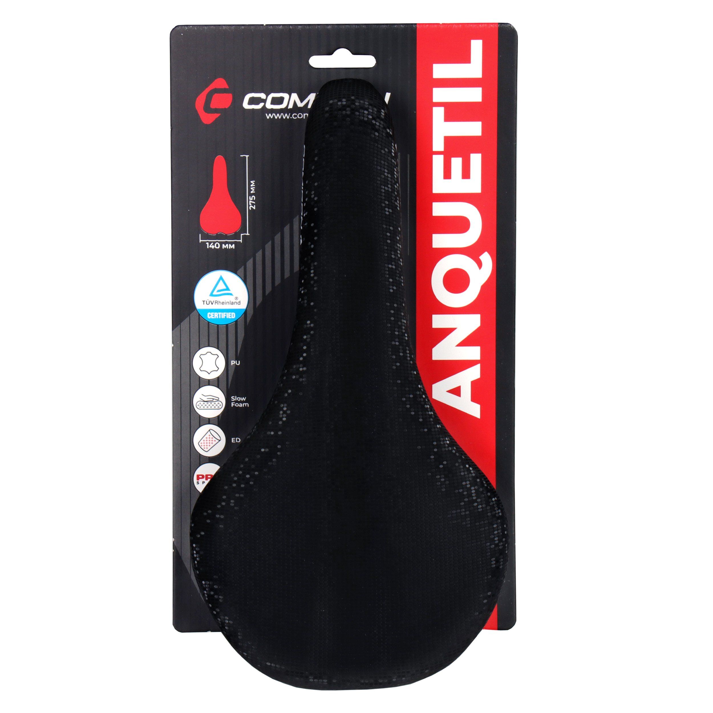 Седло велосипедное MTB COMIRON ANQUETIL M028 275X140, верх: PU принтованный глянец Седло велосипедное MTB COMIRON ANQUETIL M028 275X140, верх: PU принтованный глянец
