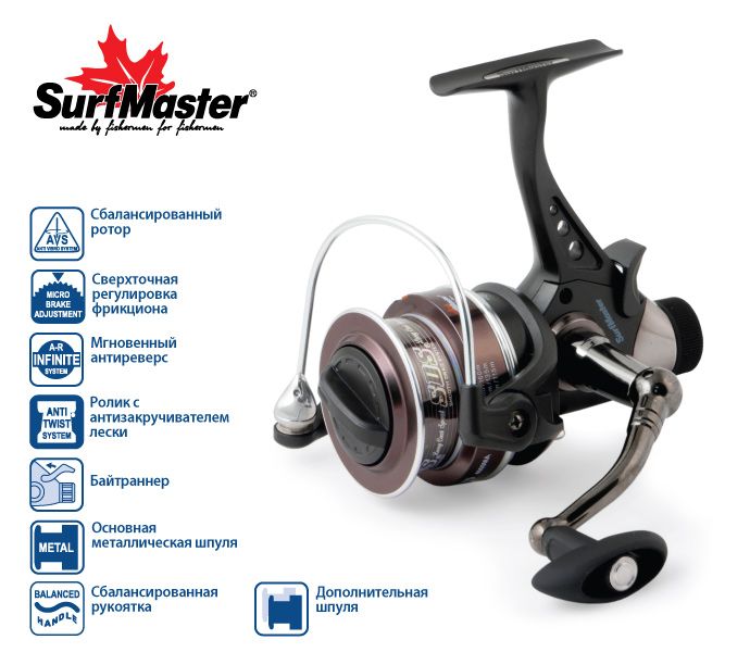 Катушка Surf Master Exxon Carp 4000MA match 5+1bb з/ш с байтр.