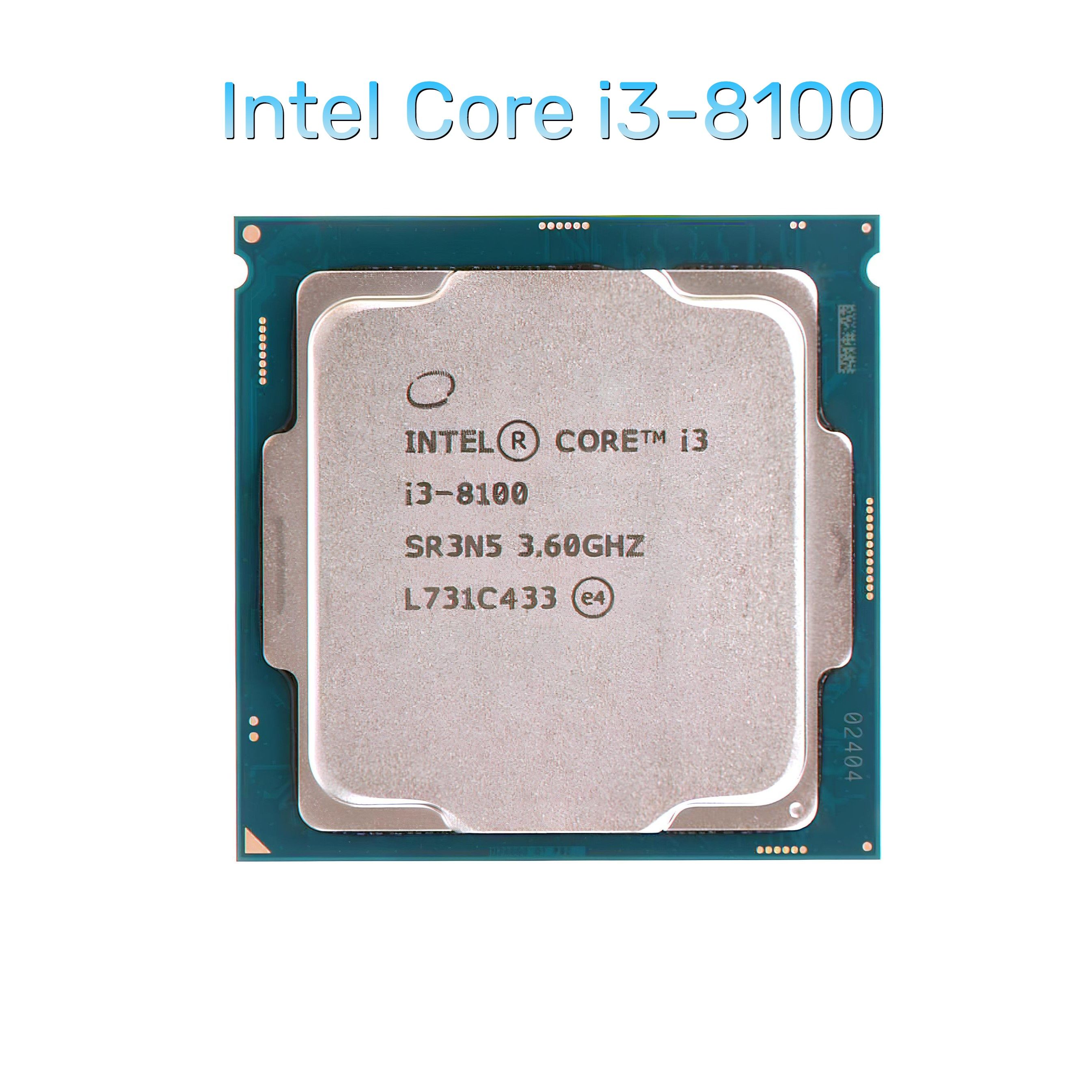 Процессор Intel Core i3 8-го поколения, OEM (без кулера), 4 яд
