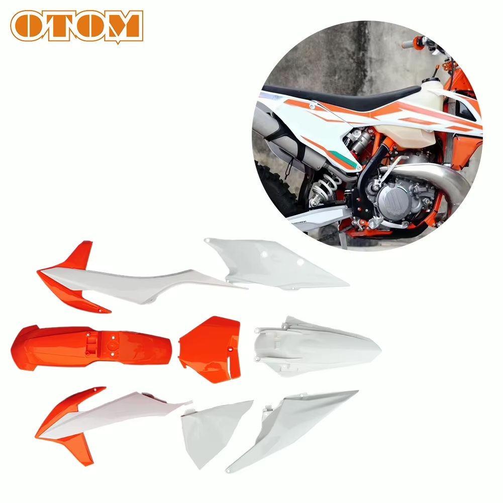 Комплект пластика KTM 2019-20 г. белооранжевый — фото 3
