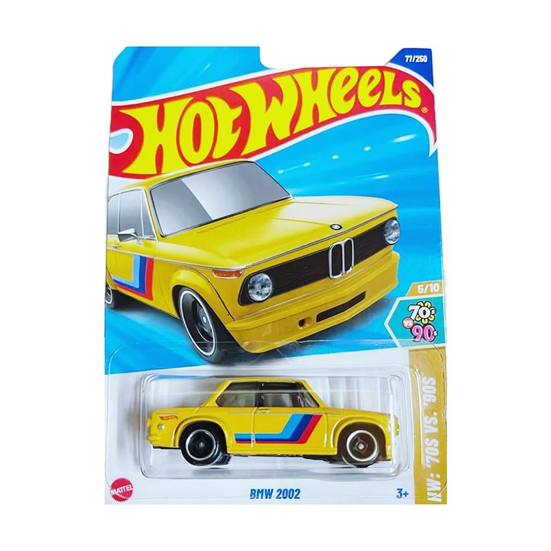 Машинка Mattel Hot Wheels 2025 C4982-BMW 2002 Yellow HW 70s Vs