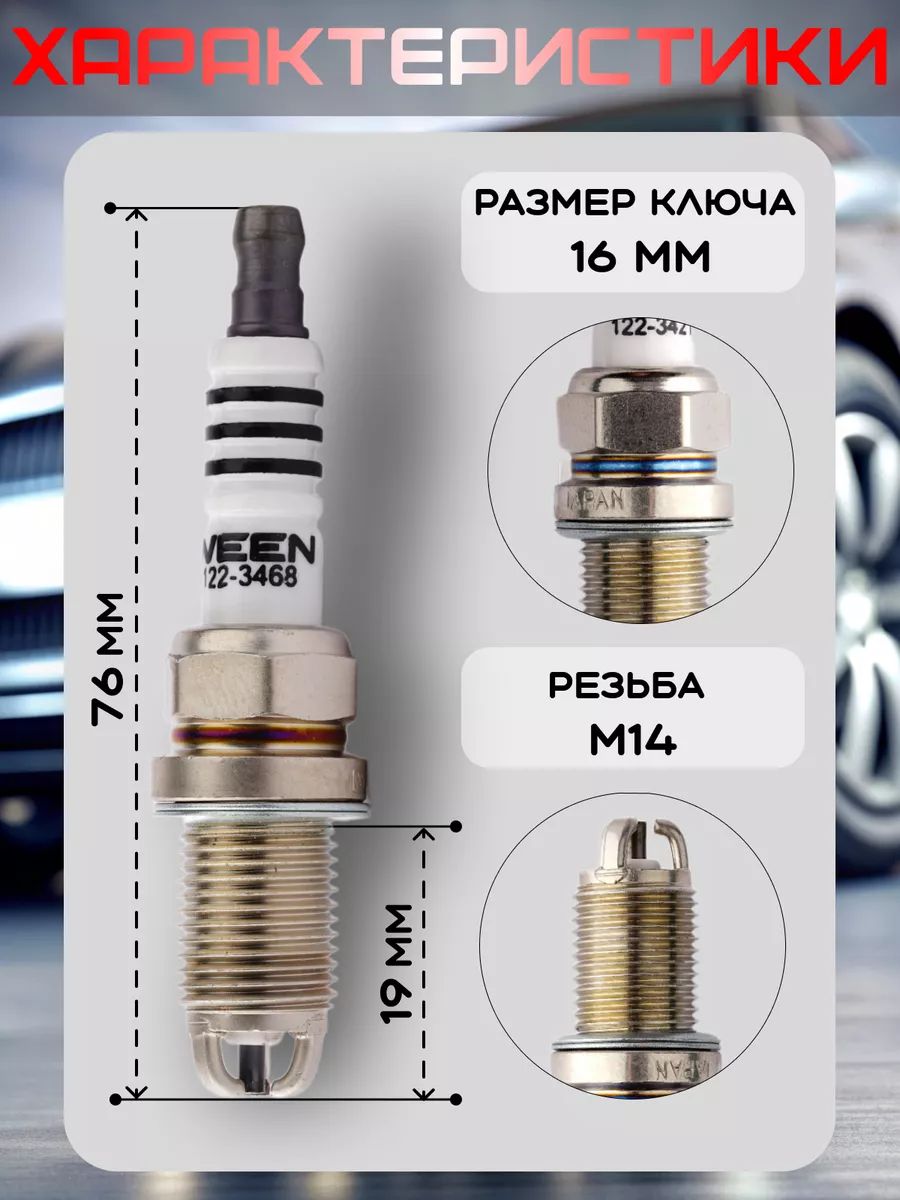 Свечи зажигания на CITROEN, FIAT Punto, LANCIA Kappa SW, PEUGEOT 309 II, 405 седан, 605, SKODA Favorit