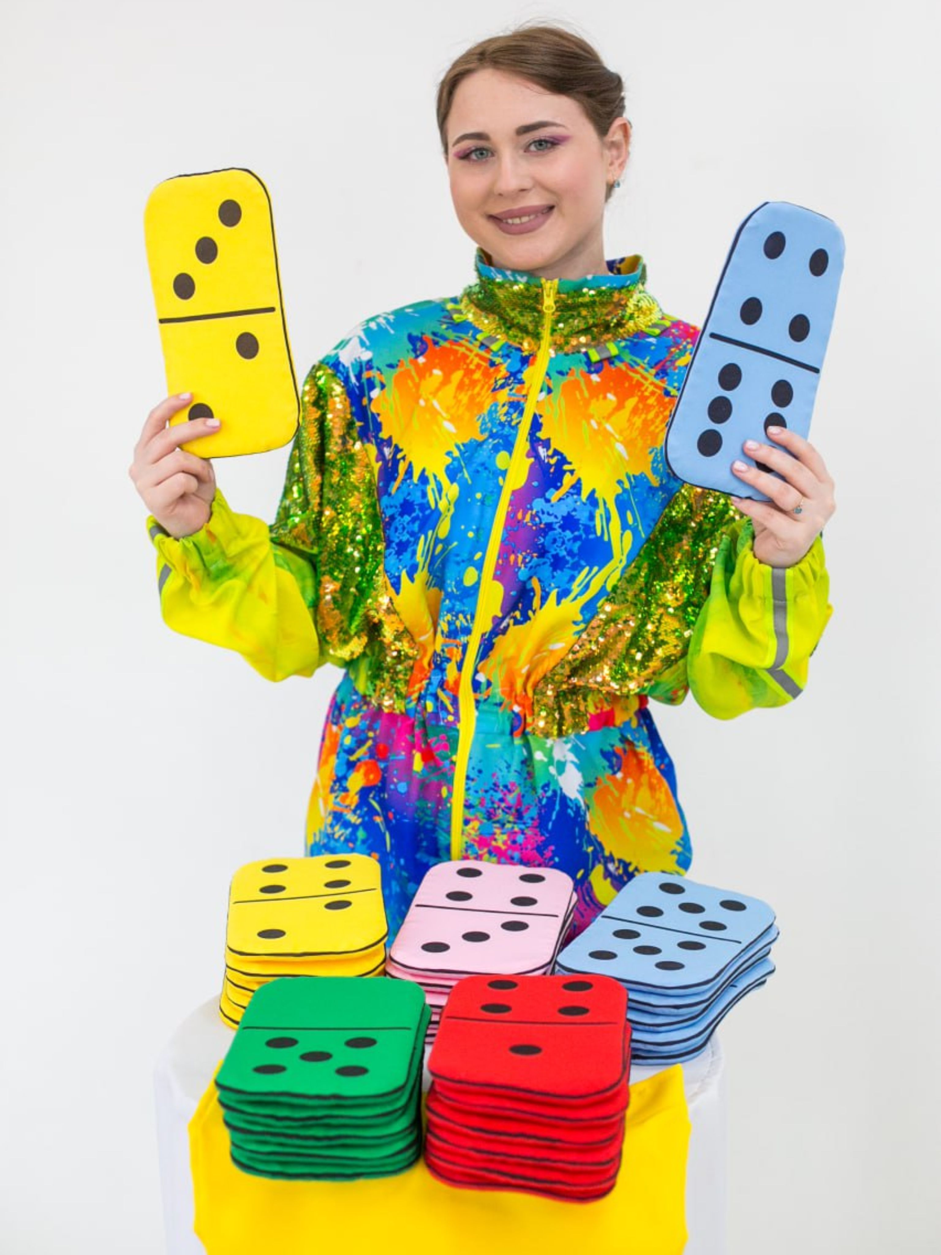 Игровой реквизит для аниматора Домино Цветное