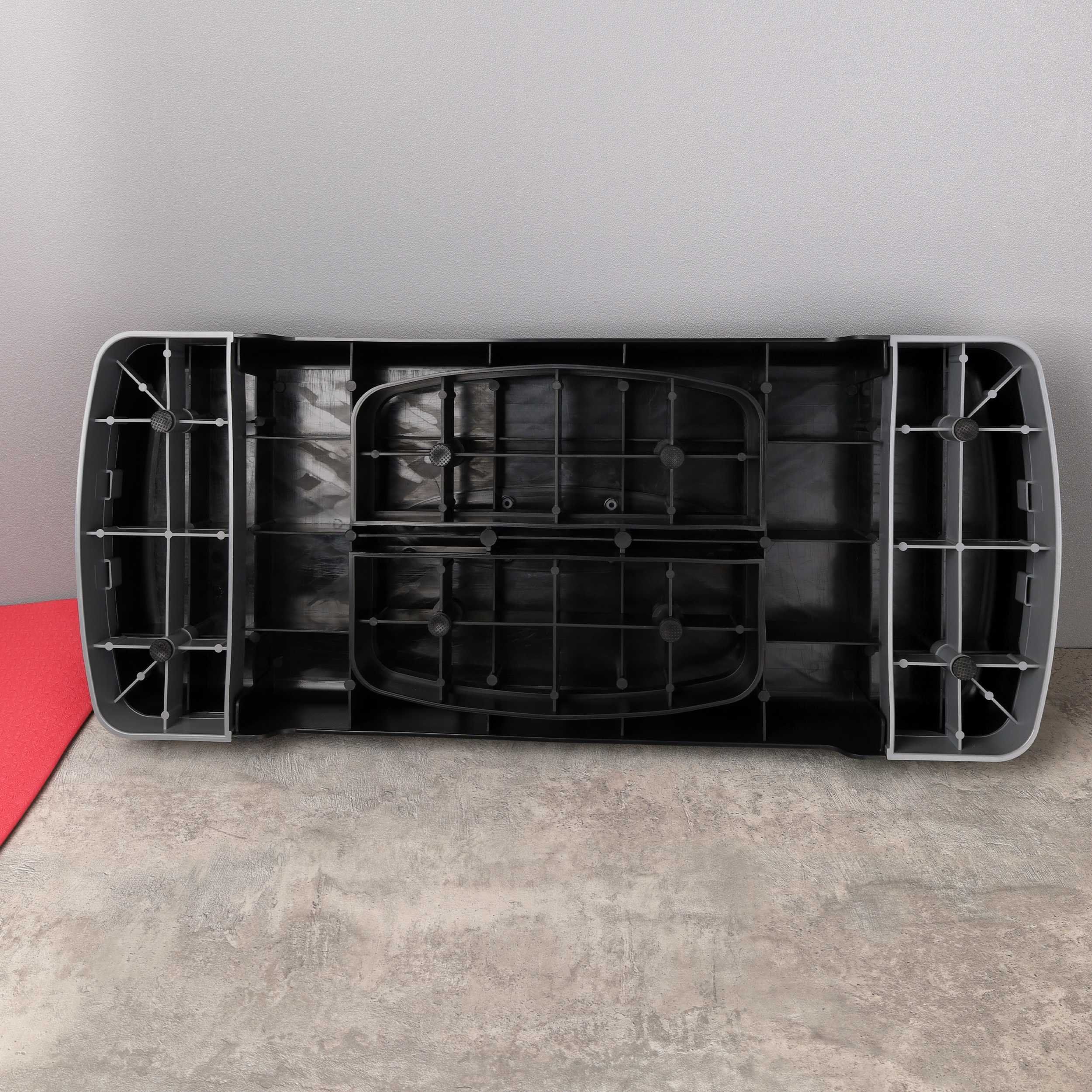 Степ платформа для фитнеса Woohooo StepFit S1 / 68х28х11(15) см, черно-серая Степ платформа для фитнеса Woohooo StepFit S1 / 68х28х11(15) см, черно-серая