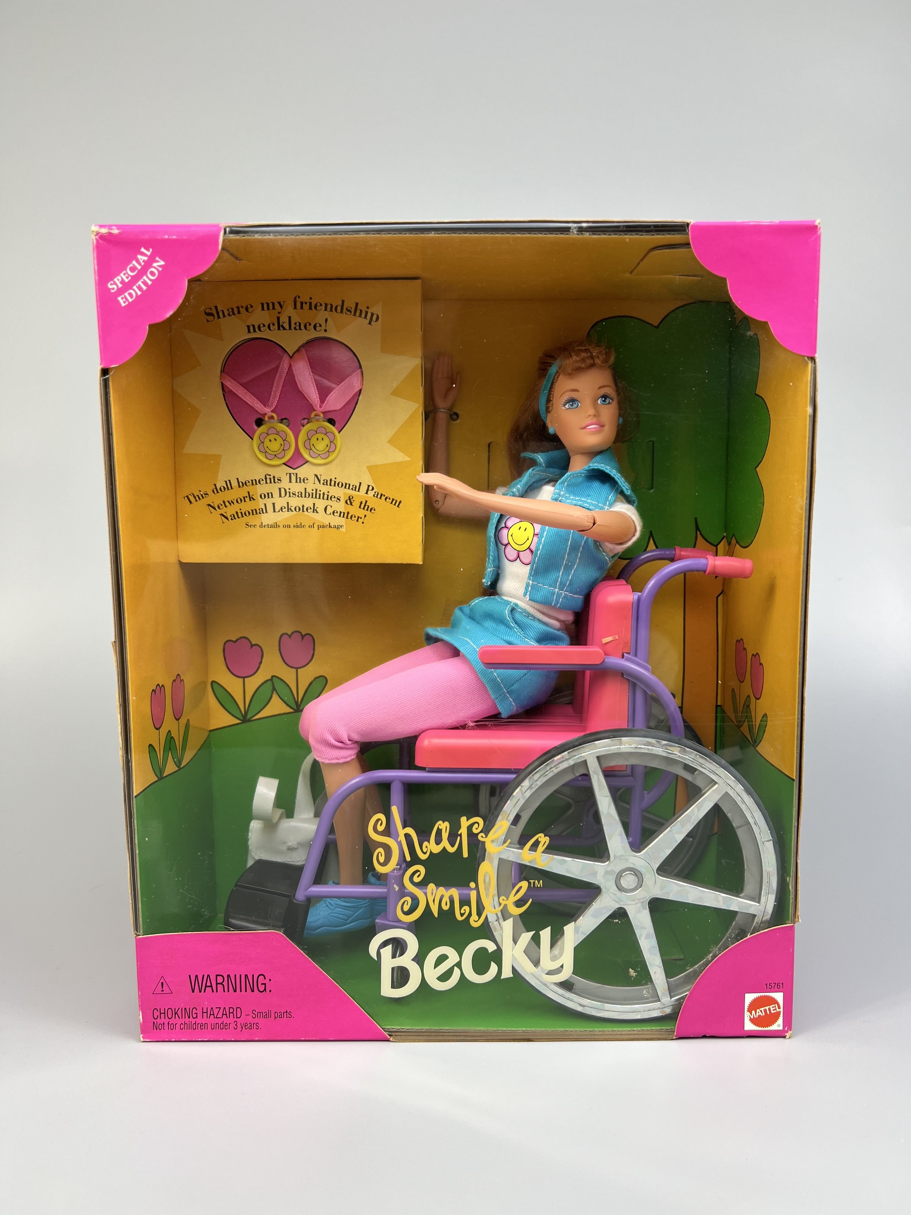 Кукла Barbie Share a Smile Becky 15761 Mattel 1996 купить на OZON по ...
