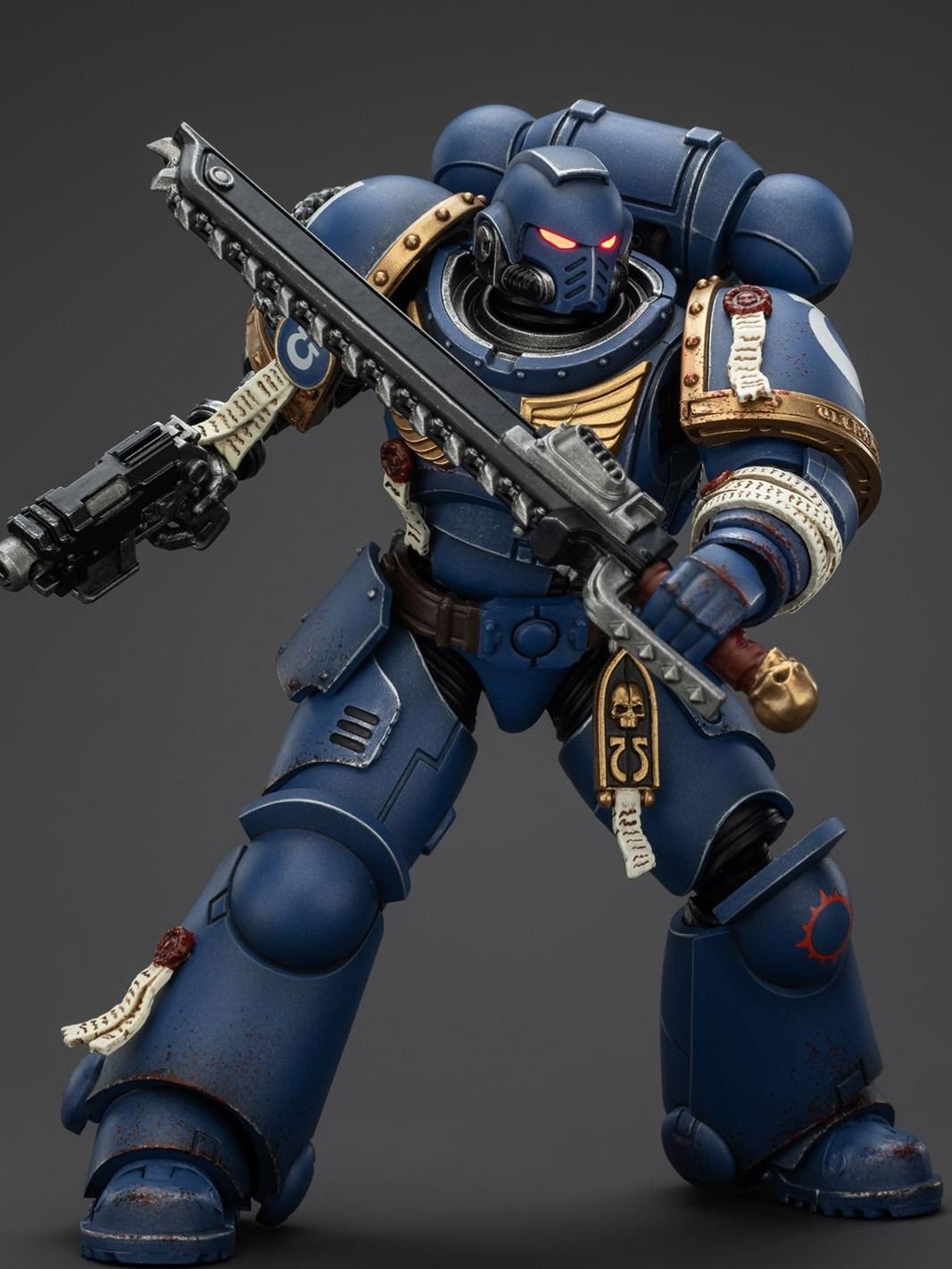 JOYTOY Action Figure Warhammer 40K 1/18 – Ultramarines Sternguard Veteran Sergeant – Modello Da Collezione In PVC