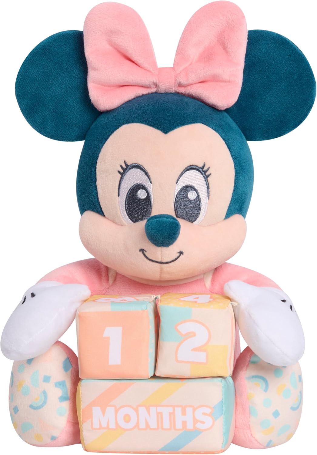Дисней Бэби / Disney Baby Мягкая игрушка Минни Маус: Мой первый год с блоками для фото