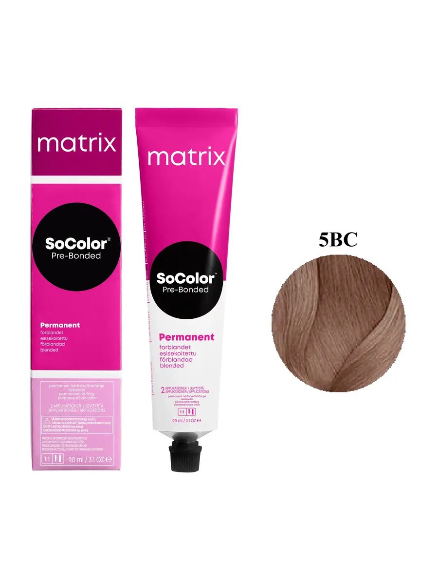 MATRIX Краска SoColor Beauty 5BC 5.54 90 МЛ купить на OZON по низкой ...