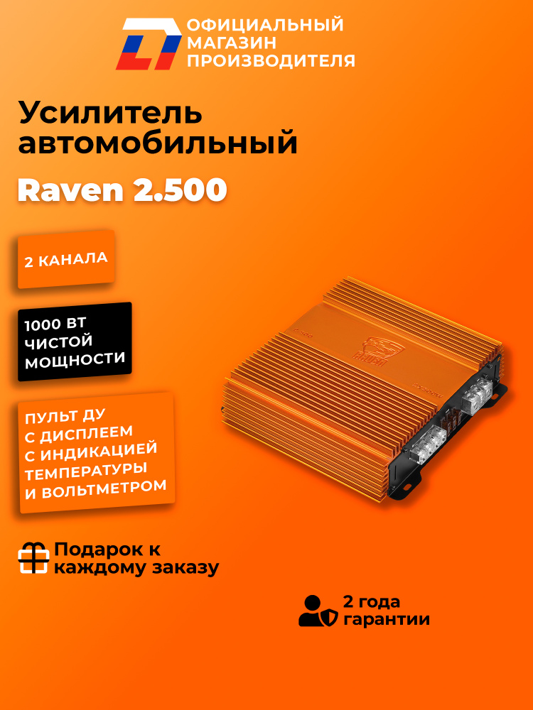 Усилитель 2 канальный для динамиков DL Audio Raven 2.500 #1