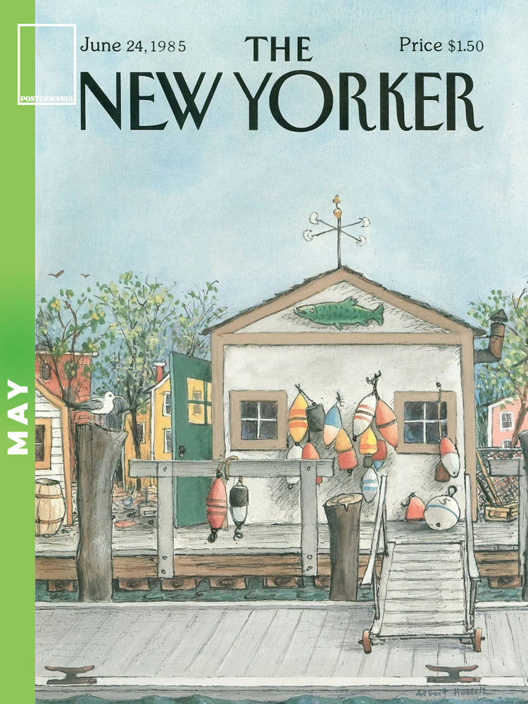 Постермания Постер "The New Yorker Весна Май 1985", 90х60 см #1