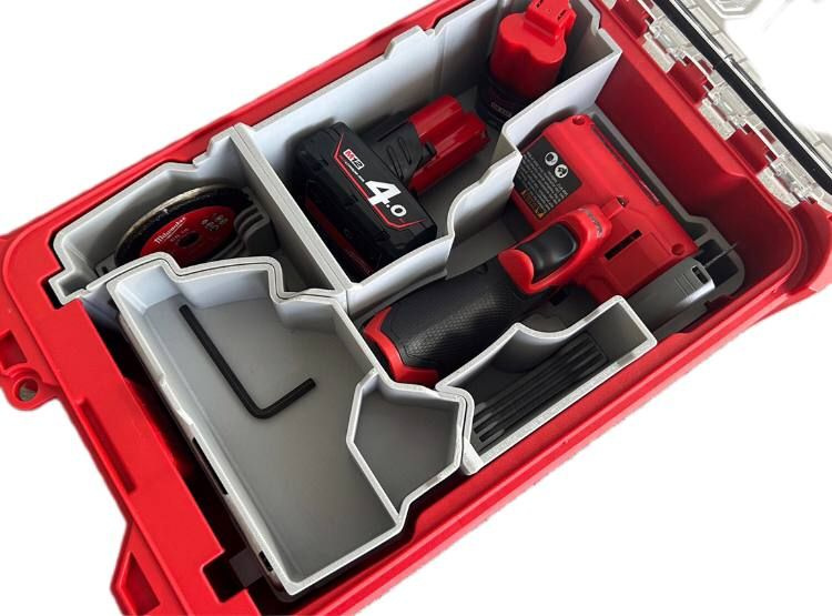 Комплект вставок в компактный органайзер Milwaukee Packout для мини УШМ Milwaukee M12 Cut Off Tool  #1