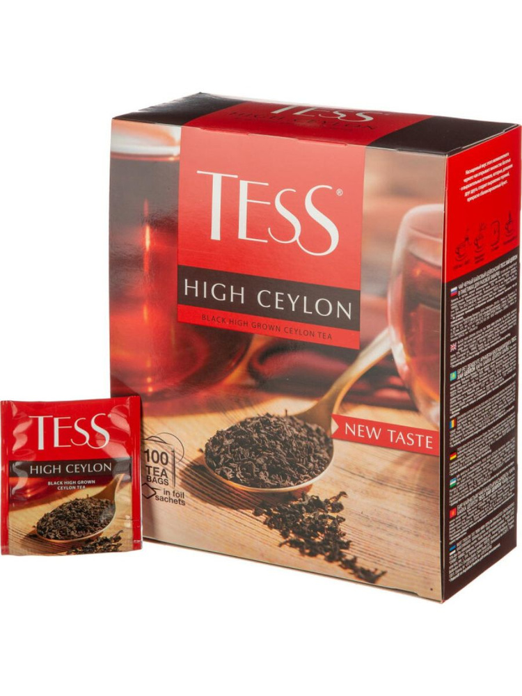 Чай черный Tess Хай Цейлон, 100 пакетиков по 2,25 г - купить с ...
