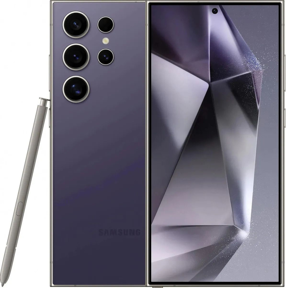 Samsung Смартфон Galaxy S24 Ultra 12/256 ГБ, сиреневый, фиолетовый #1