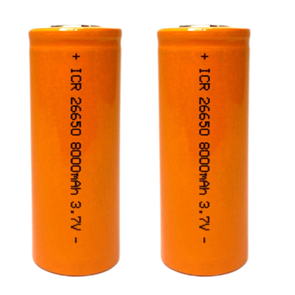 Батарейка 26650, Li-ion тип, 3,8 В, 2 шт - купить с доставкой по ...