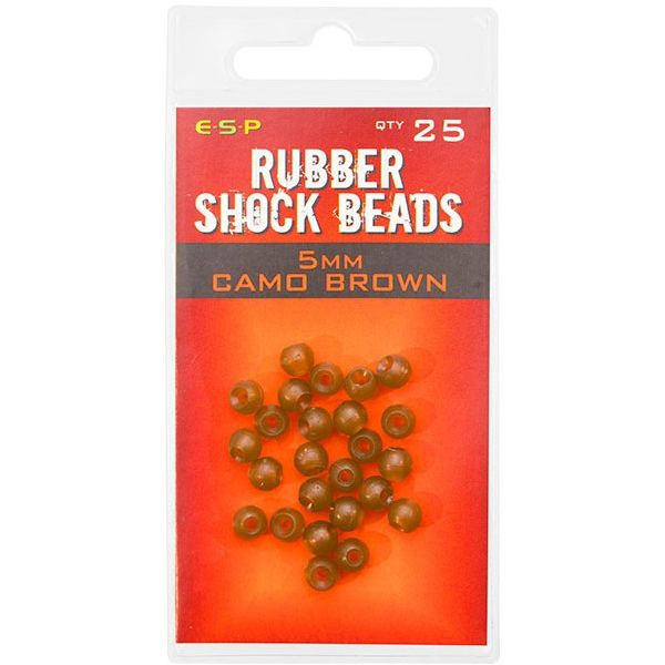 Бусина резиновая ESP Rubber Shock Beads 5 мм. Camo Brown #1