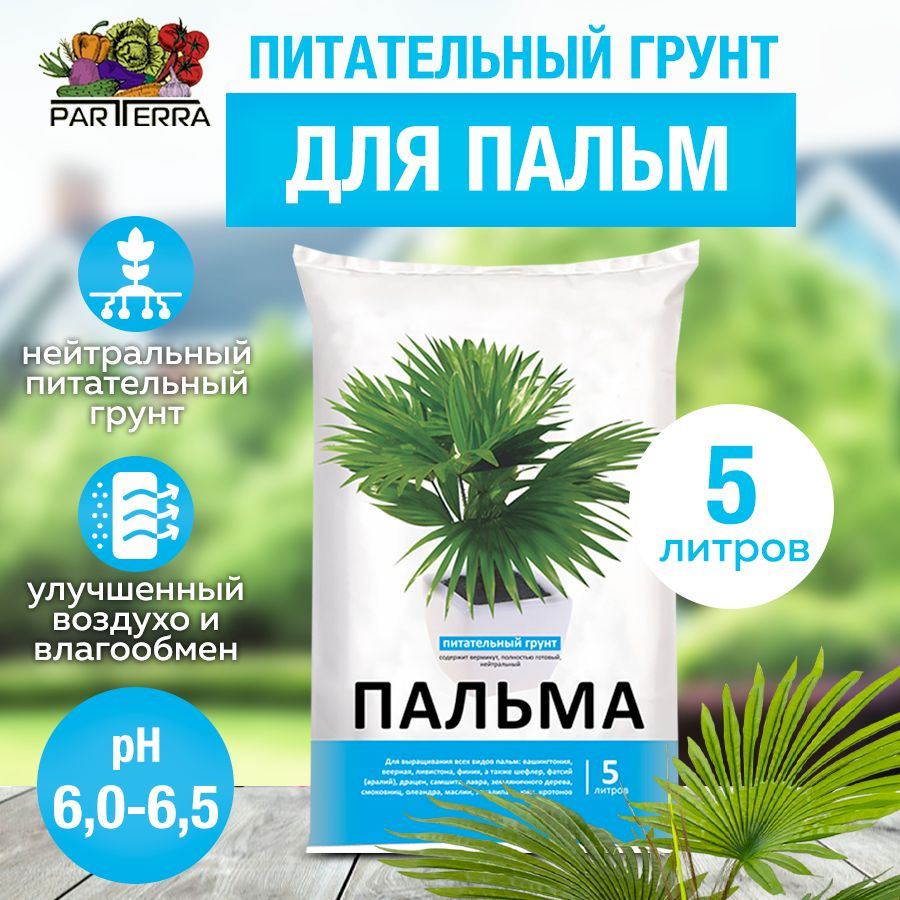 Питательный грунт для пальм 5л - купить по низкой цене в интернет ...